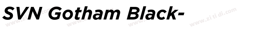 SVN Gotham Black字体转换